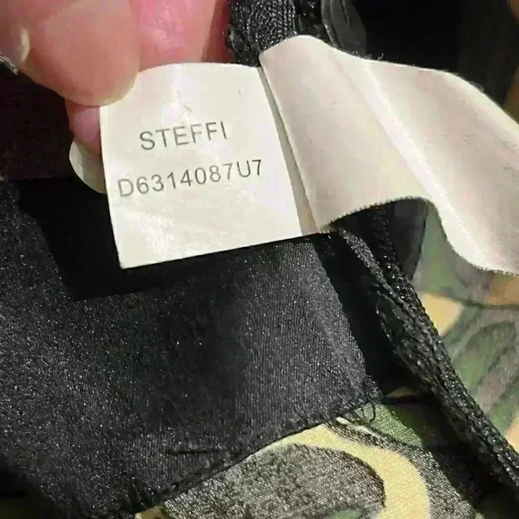 Vintage Diane Von Furstenberg Steffi Chain Link Silk Evening Empire Dress Size 2 - Picture 14 of 16